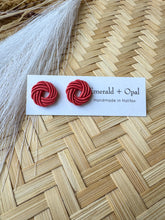 Load image into Gallery viewer, Knitted studs (multiple colors)
