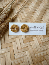 Load image into Gallery viewer, Knitted studs (multiple colors)
