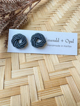 Load image into Gallery viewer, Knitted studs (multiple colors)
